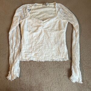 Madden Girl Lace Long Sleeve Top